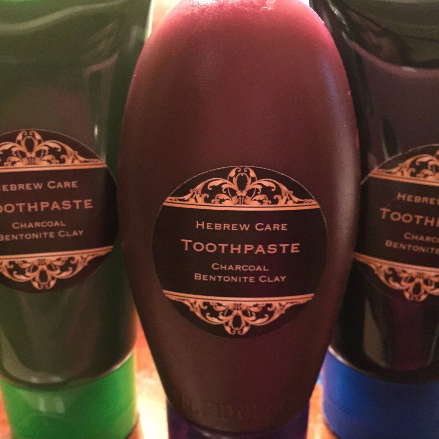 All Natural Black Charcoal Whitening Toothpaste, w/Colloidal Silver, clove, peppermint and more