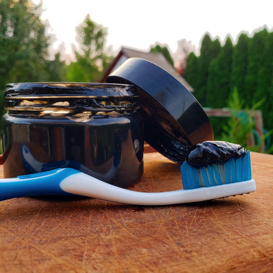 All Natural Black Charcoal Whitening Toothpaste, w/Colloidal Silver, clove, peppermint and more