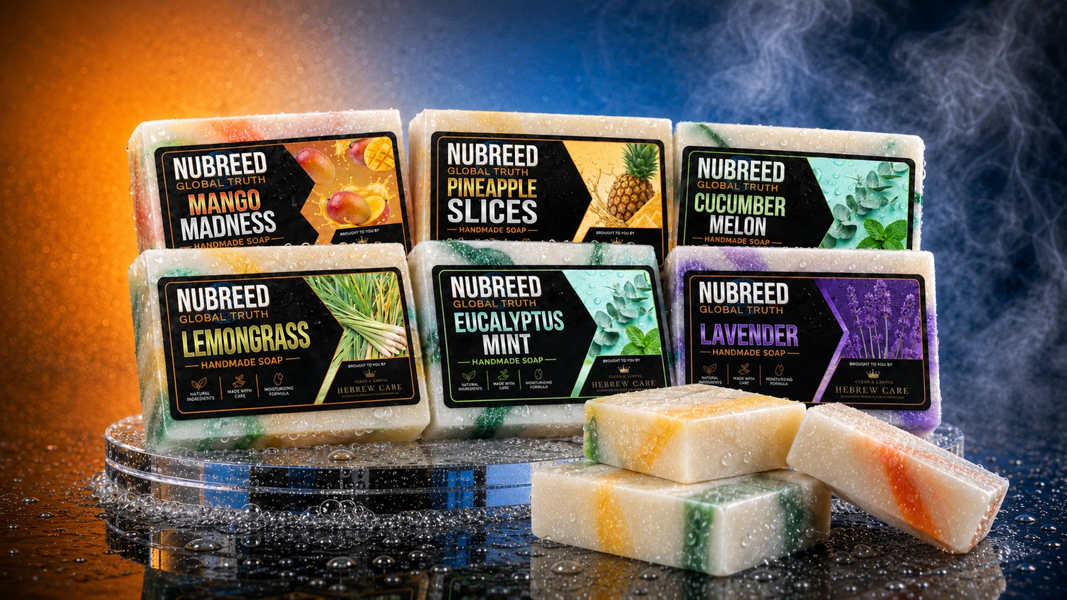 NUBREED Global Truth Exclusive Soap Kit - all six handmade Hebrew Care soap bars